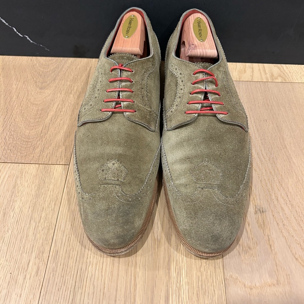 Louis Vuitton Tan Oxford Shoes with Suede Finish